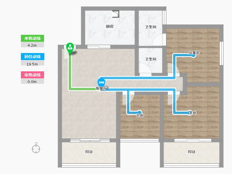 广西壮族自治区-北海市-海枫和苑-82.95-户型库-动静线