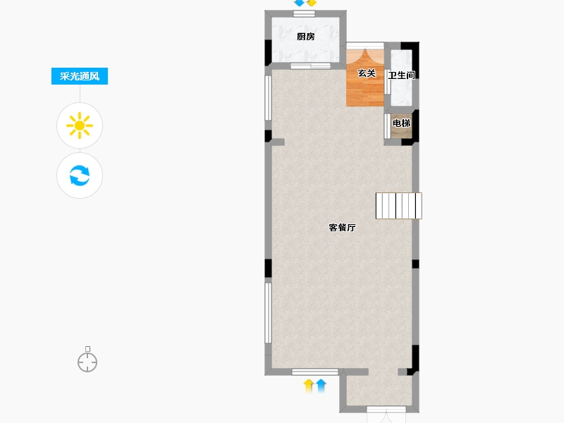 广东省-东莞市-招商雍华府-68.47-户型库-采光通风