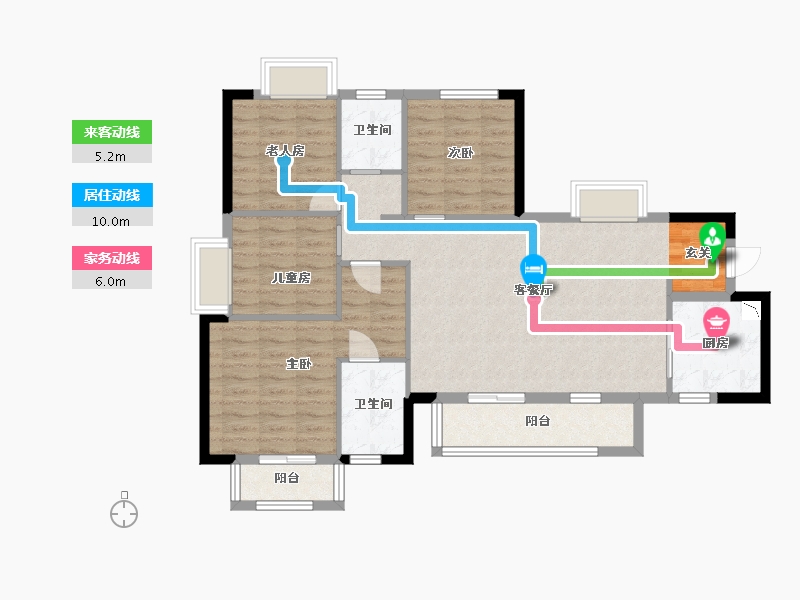 广东省-东莞市-招商雍和府-97.79-户型库-动静线