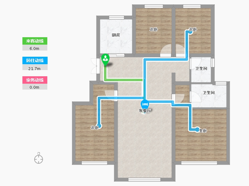 天津-天津市-保利梧桐大道-96.98-户型库-动静线