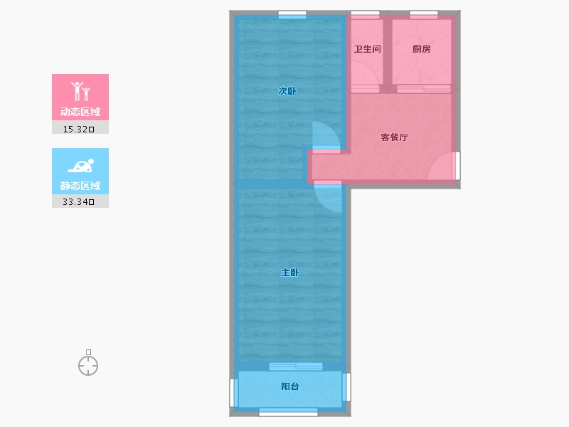 北京-北京市-玉泉西路甲3号院-42.27-户型库-动静分区