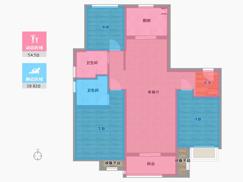 河北省-石家庄市-万科正定文化村-84.02-户型库-动静分区