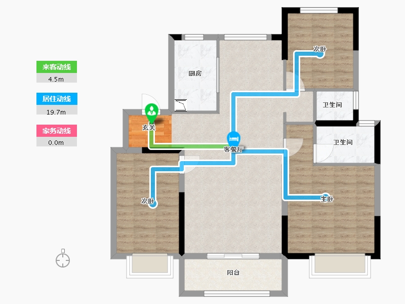 河北省-石家庄市-碧桂园云樾风华-96.19-户型库-动静线