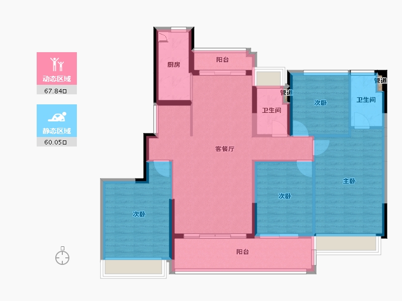 广东省-广州市-电建地产・�吃没�府-115.82-户型库-动静分区