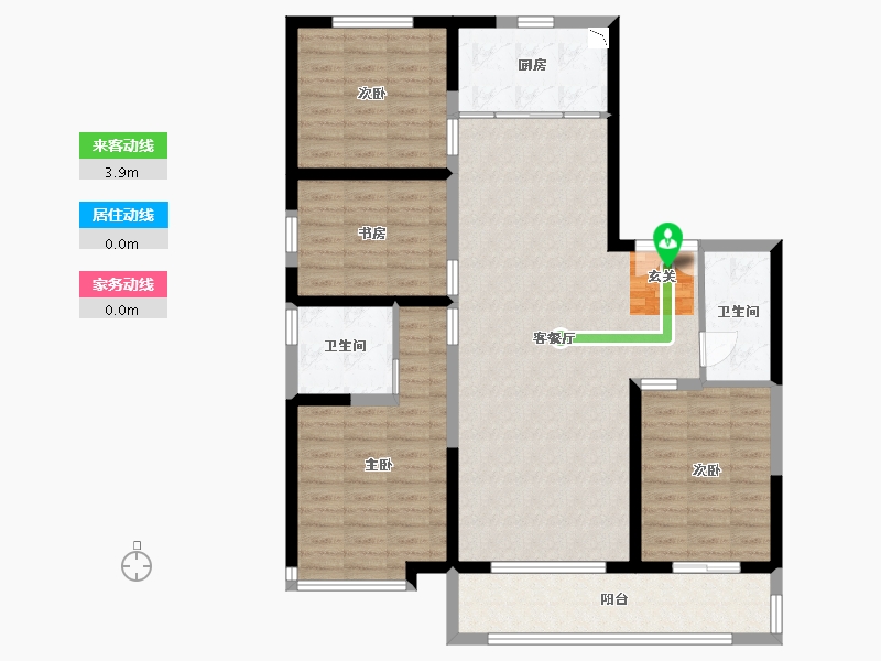 河北省-石家庄市-保利和光尘樾-113.89-户型库-动静线