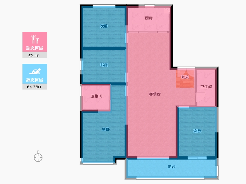 河北省-石家庄市-保利和光尘樾-113.89-户型库-动静分区