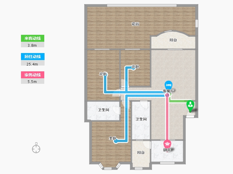 四川省-成都市-齐力花园-155.91-户型库-动静线