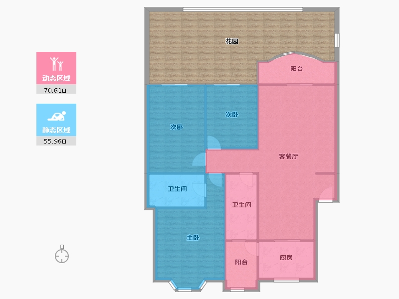 四川省-成都市-齐力花园-155.91-户型库-动静分区