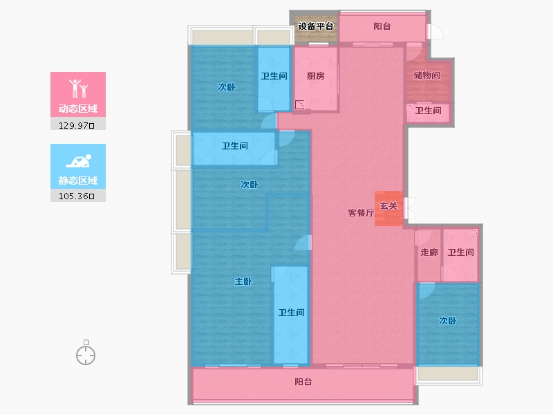 广东省-惠州市-名巨伴山-218.98-户型库-动静分区