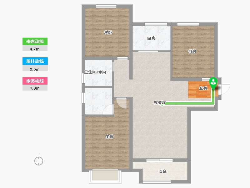 河北省-石家庄市-亨伦正顺府-92.80-户型库-动静线