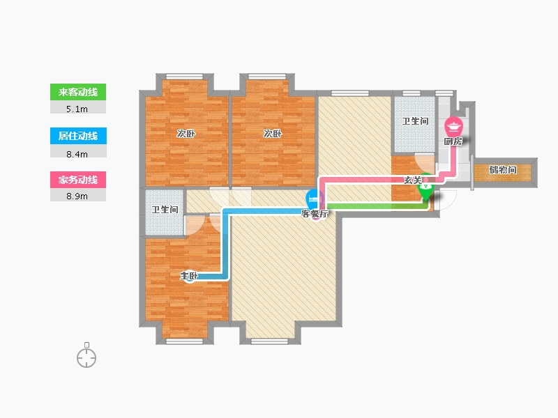 北京-北京市-金海国际-109.44-户型库-动静线