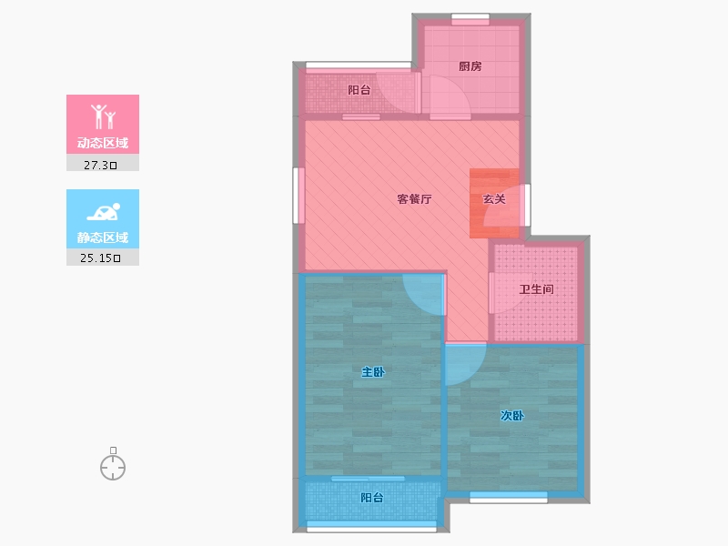 山东省-青岛市-洪山坡小区-46.08-户型库-动静分区