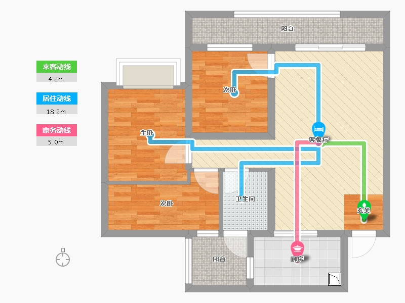 四川省-遂宁市-锦尚居-70.49-户型库-动静线