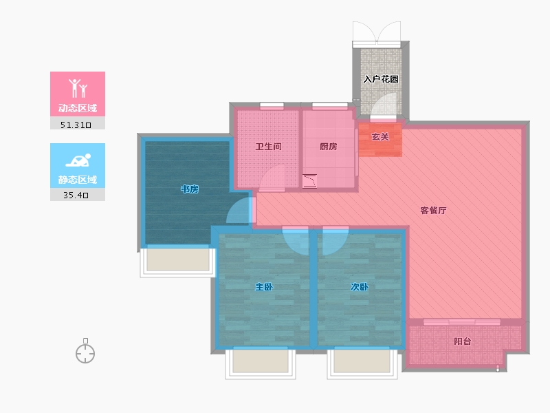 福建省-福州市-罗源湾滨海新城-78.81-户型库-动静分区