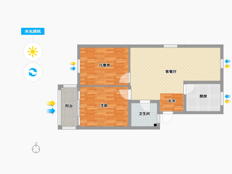 浙江省-宁波市-江南新城-73.10-户型库-采光通风