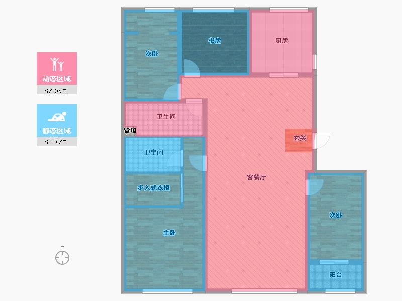 山东省-青岛市-乐水居-152.00-户型库-动静分区