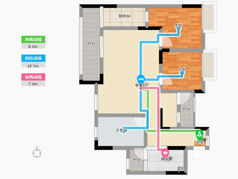 四川省-宜宾市-临港中央-78.31-户型库-动静线