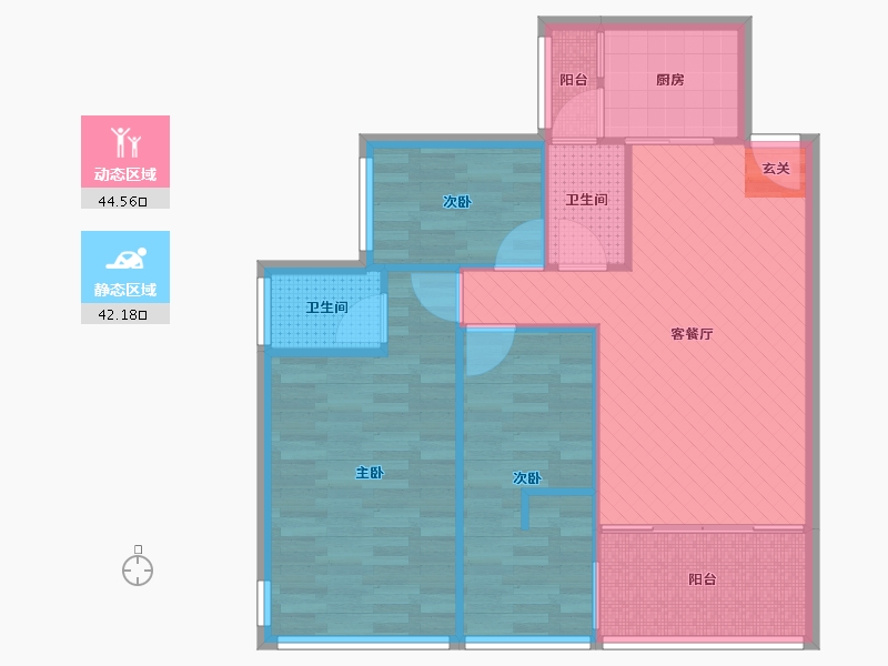 广东省-深圳市-中海大山地-77.56-户型库-动静分区