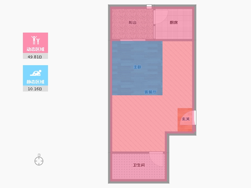 北京-北京市-西豪逸景-44.84-户型库-动静分区