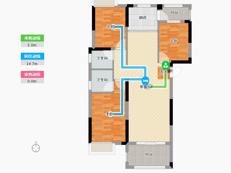 江西省-九江市-御江一品-85.74-户型库-动静线