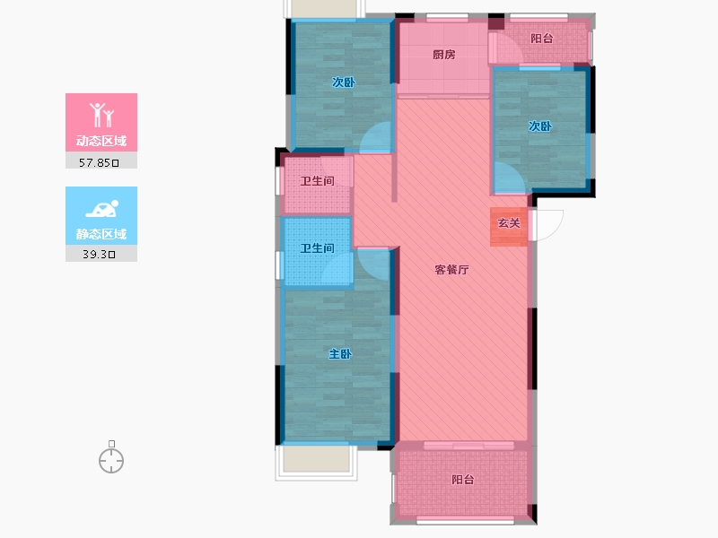 江西省-九江市-御江一品-85.74-户型库-动静分区