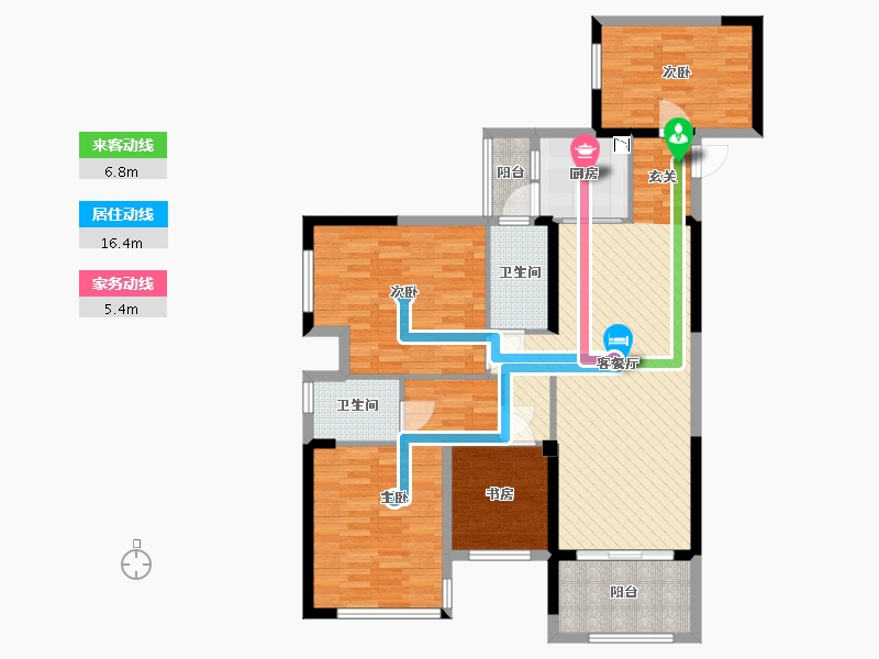 广西壮族自治区-南宁市-正恒国际-109.31-户型库-动静线