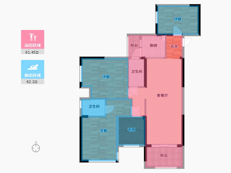 广西壮族自治区-南宁市-正恒国际-109.31-户型库-动静分区