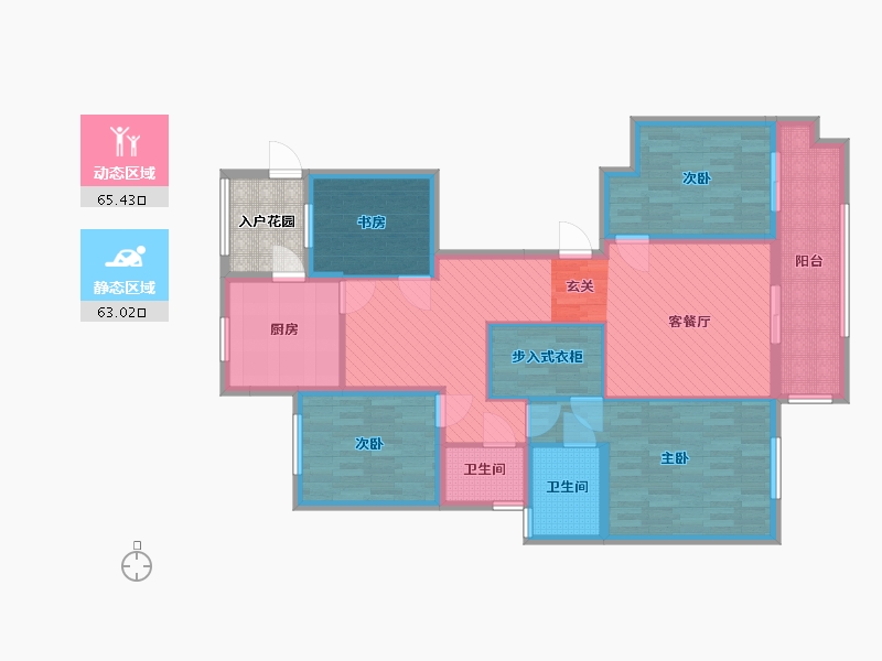 浙江省-绍兴市-祥生群贤府和园-117.83-户型库-动静分区