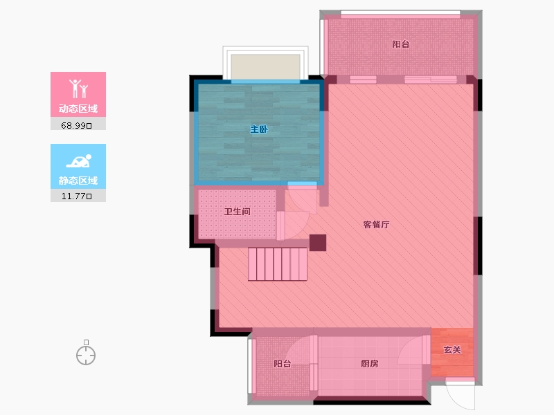 四川省-遂宁市-山屿湖-70.44-户型库-动静分区