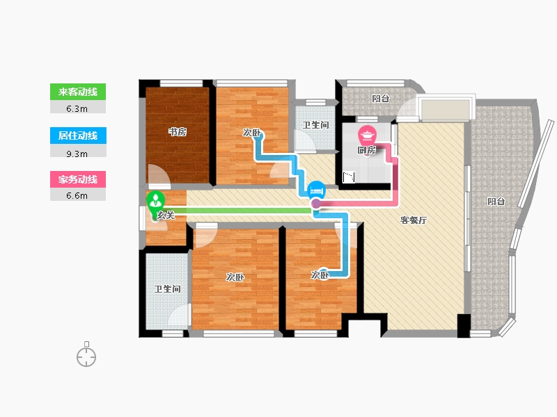 四川省-成都市-御金府-113.88-户型库-动静线