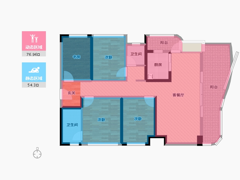 四川省-成都市-御金府-113.88-户型库-动静分区