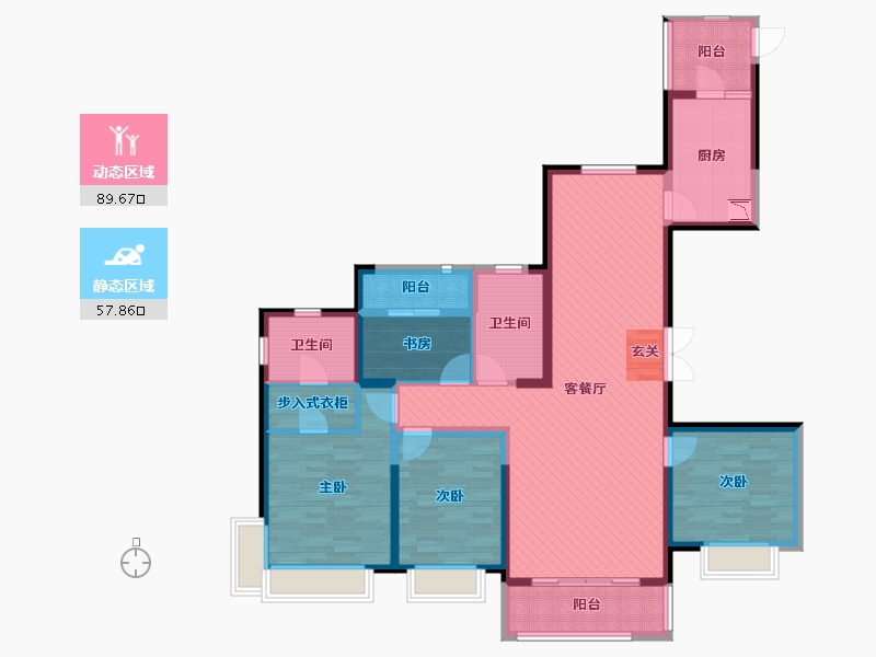 江西省-南昌市-南昌万达城-129.23-户型库-动静分区