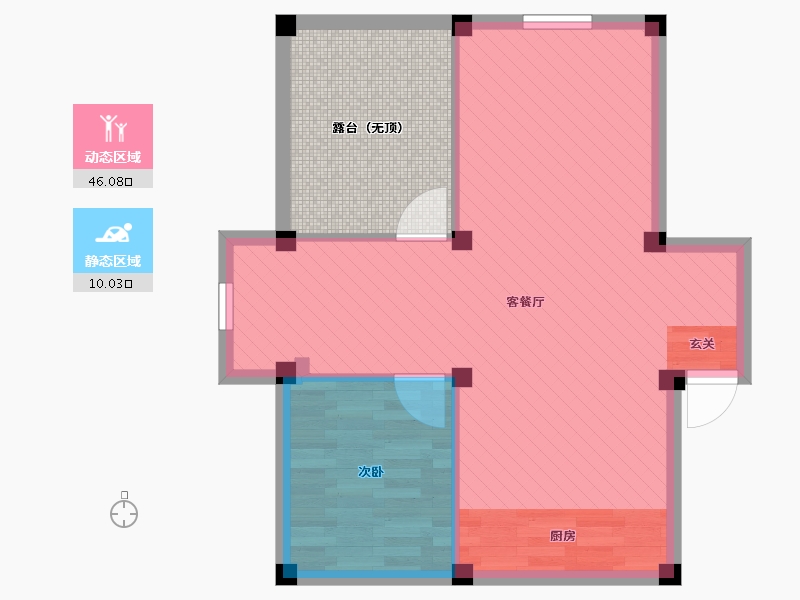 辽宁省-营口市-金城名居-61.00-户型库-动静分区