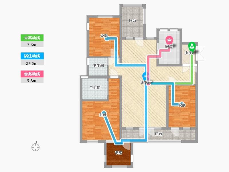 四川省-成都市-边城香格里-128.79-户型库-动静线