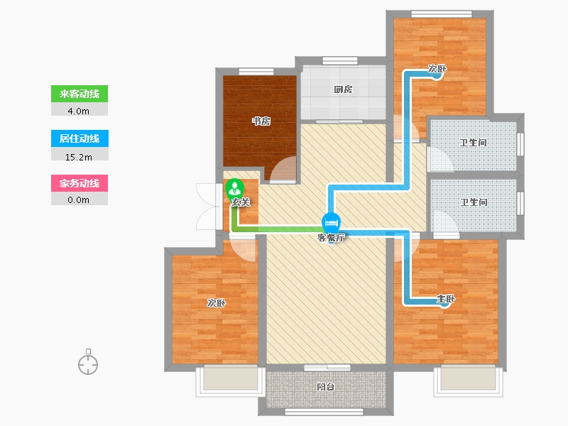 山东省-济宁市-绿地国际城-98.97-户型库-动静线