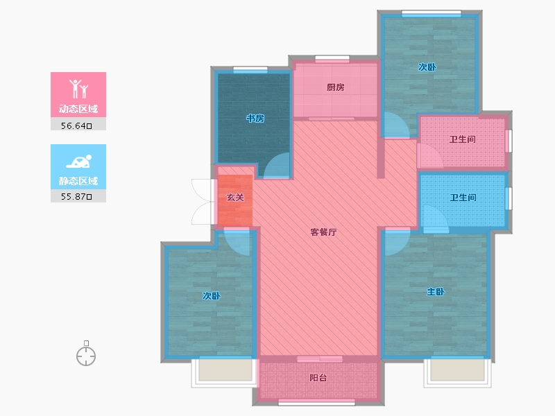 山东省-济宁市-绿地国际城-98.97-户型库-动静分区