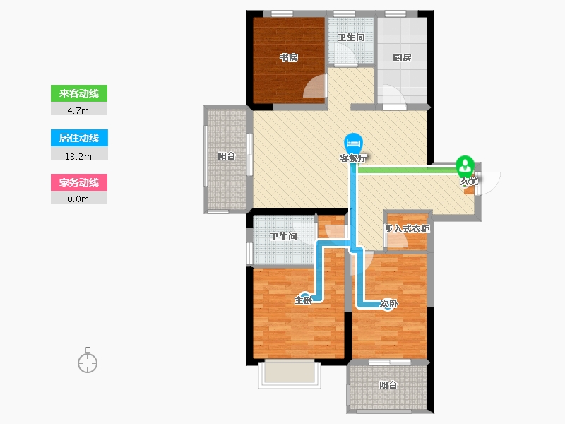 浙江省-宁波市-宁波新城吾悦广场-86.30-户型库-动静线