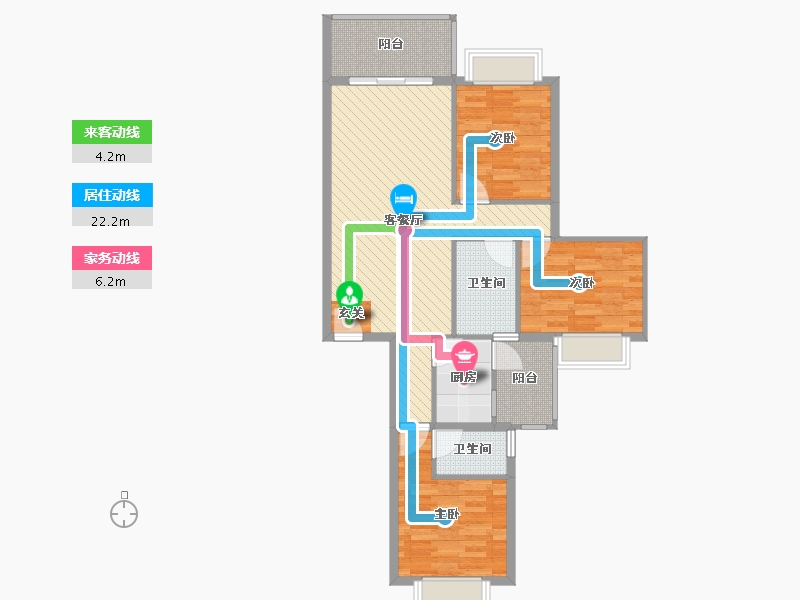 江西省-赣州市-利丰山庄-85.47-户型库-动静线