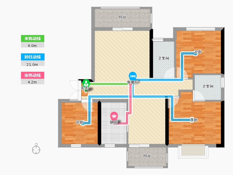 湖南省-邵阳市-文星佳苑-94.46-户型库-动静线