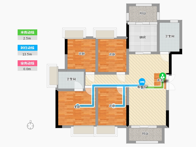 四川省-德阳市-中恒国际社区-96.19-户型库-动静线