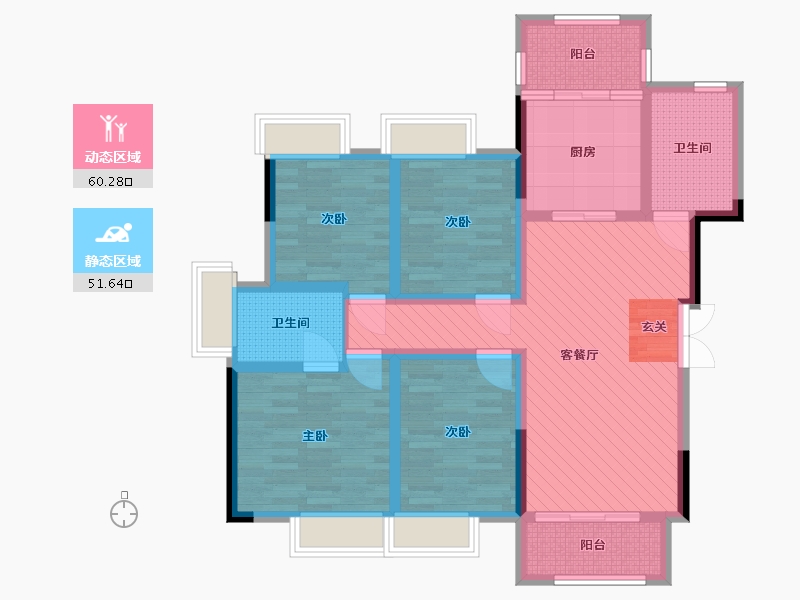 四川省-德阳市-中恒国际社区-96.19-户型库-动静分区