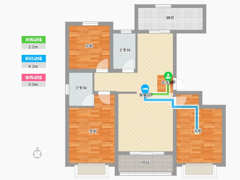 河北省-邯郸市-万浩红玺城-91.65-户型库-动静线