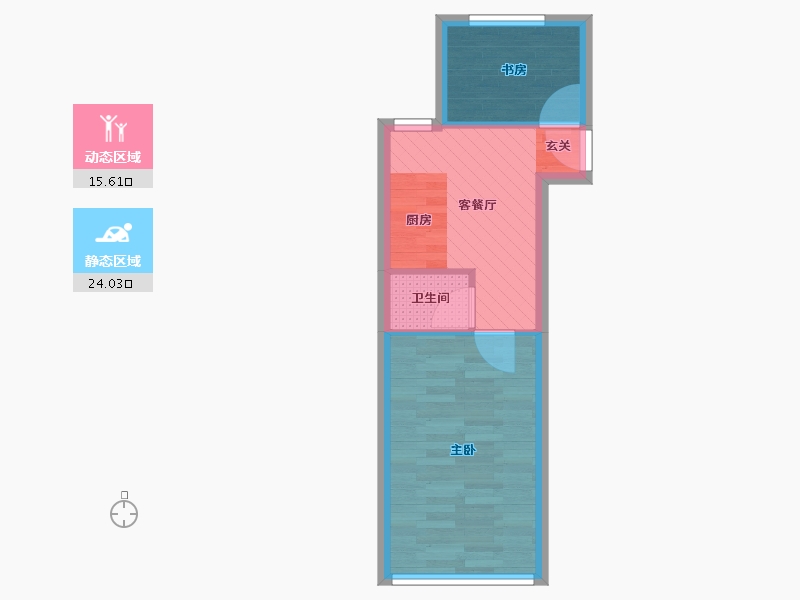 浙江省-杭州市-蚕花园永兴坊-34.80-户型库-动静分区