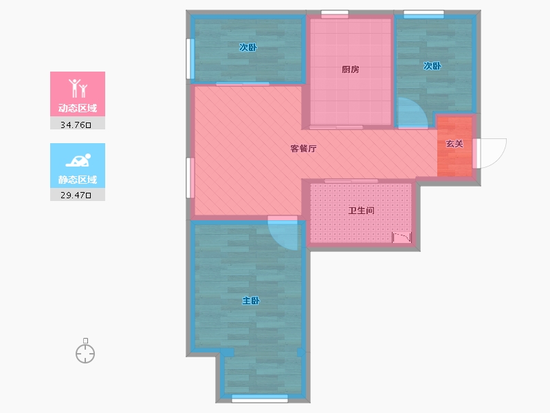 北京-北京市-保利首开四季怡园-56.00-户型库-动静分区