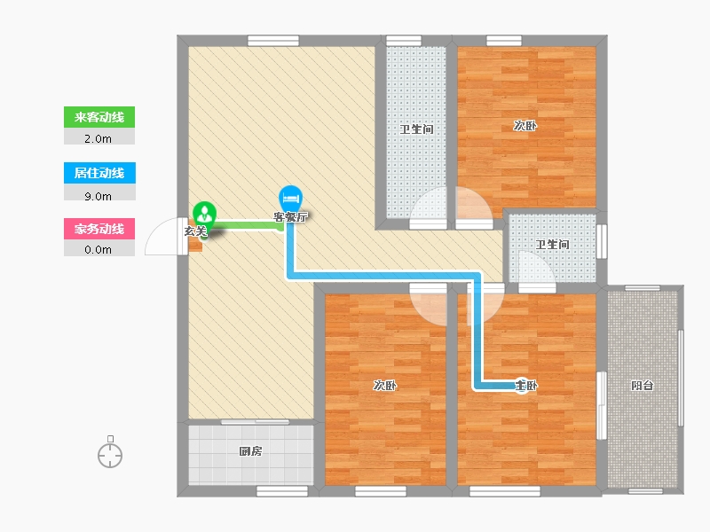 陕西省-宝鸡市-都市阳光-92.37-户型库-动静线