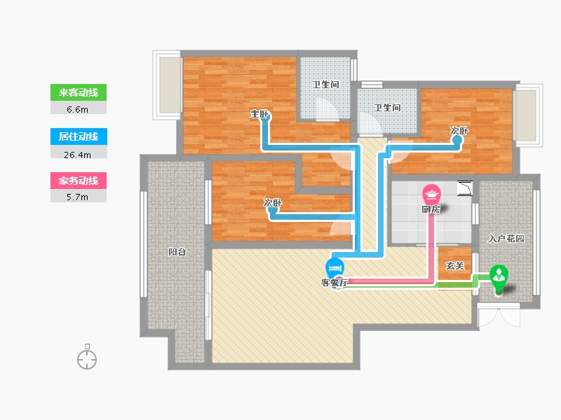 贵州省-遵义市-保利未来城四街区-115.51-户型库-动静线