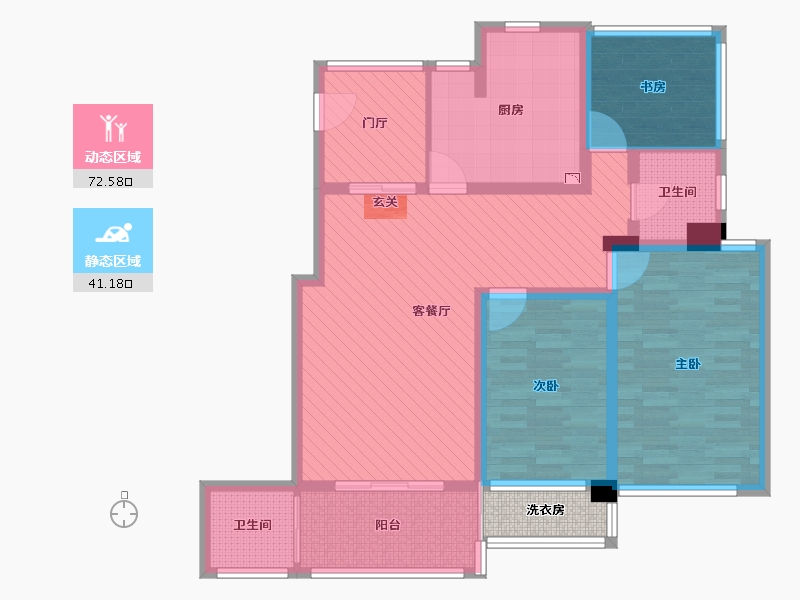 天津-天津市-广厦富城-102.63-户型库-动静分区