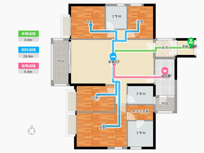 广东省-深圳市-华润城润府(二期)-141.50-户型库-动静线