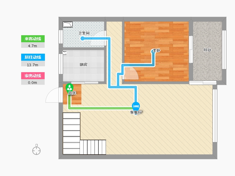 浙江省-温州市-外滩嘉园-62.66-户型库-动静线