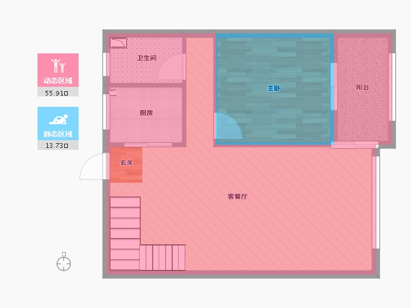 浙江省-温州市-外滩嘉园-62.66-户型库-动静分区